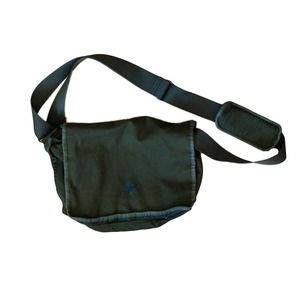 VINTAGE CONVERSE GREEN MILITARY SIDE SATCHEL TOTE BAG